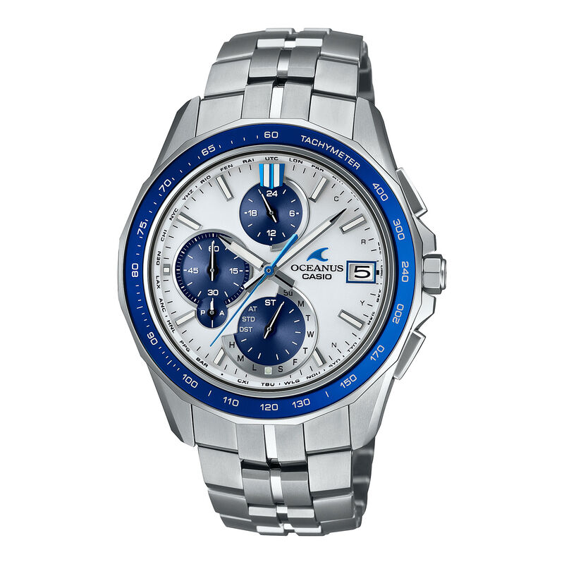 Casio Oceanus Manta S7000 Series White Dial Watch, 42.8mm image number 0