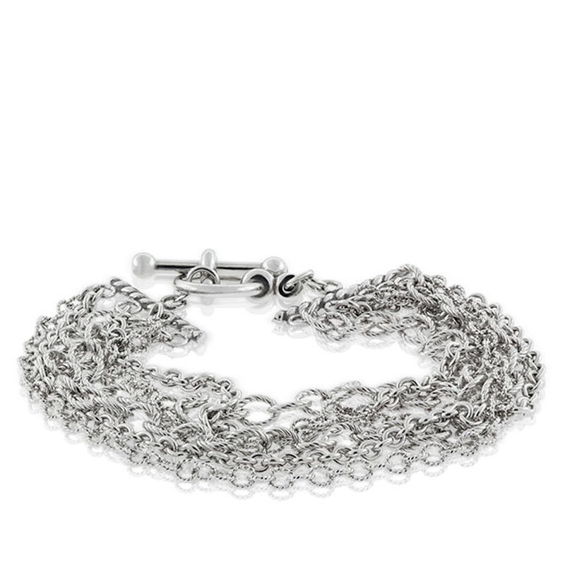 Lisa Bridge Six-Row Chain Bracelet image number 3