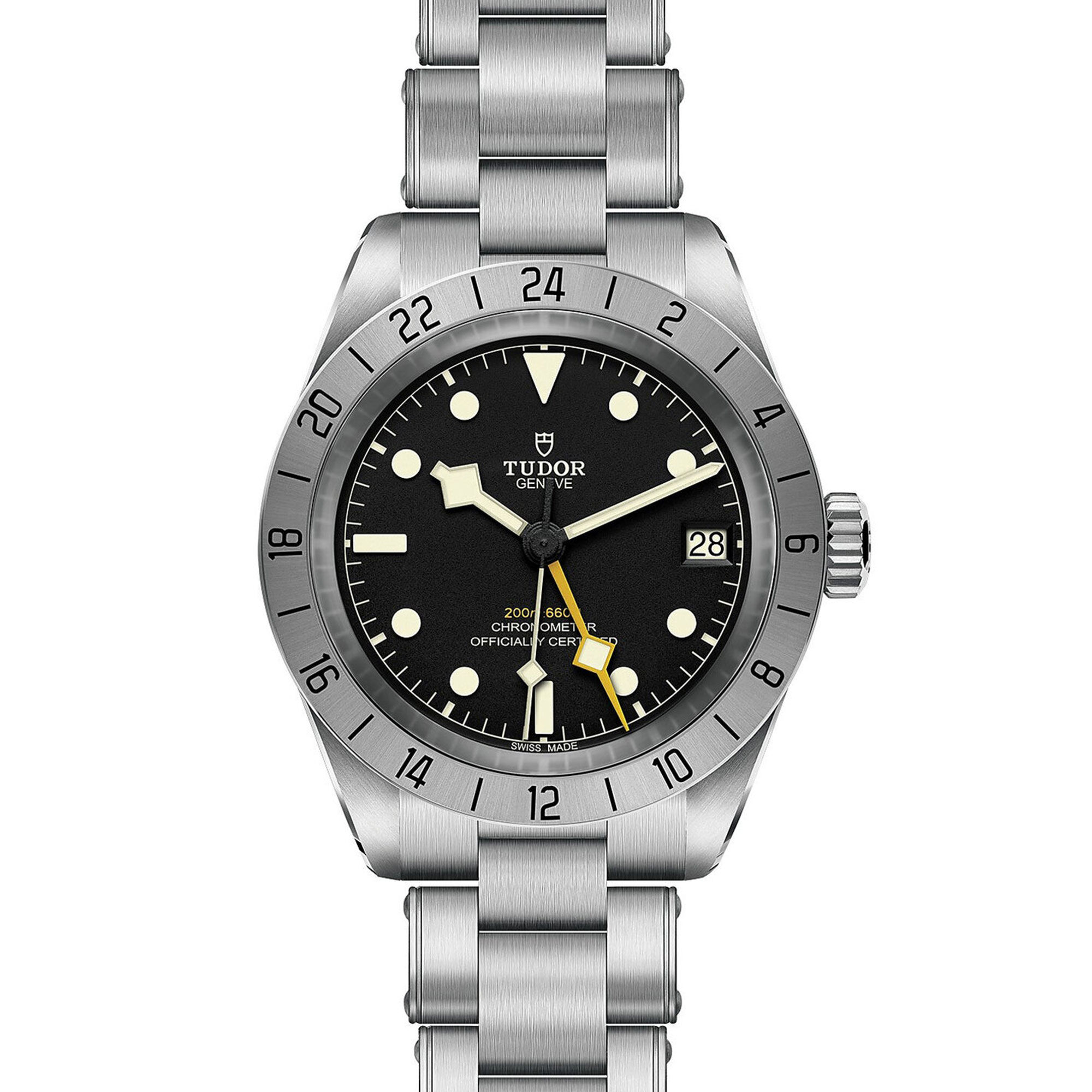TUDOR Black Bay Pro Watch Black Dial | Silver Band 39mm