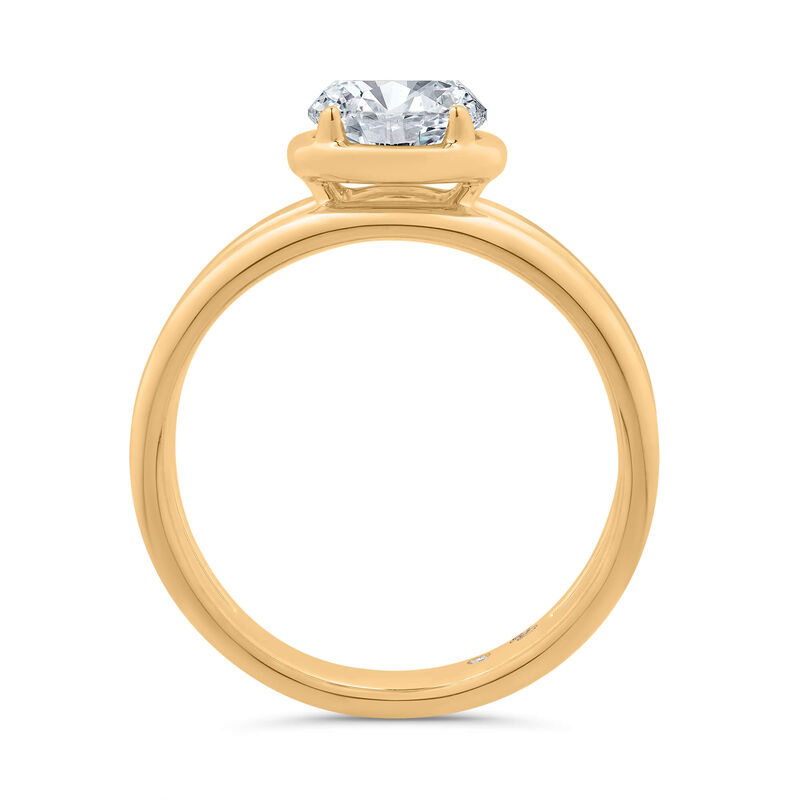 Bella Ponte Split Shank Engagement Ring Setting, 14K Yellow Gold image number 2
