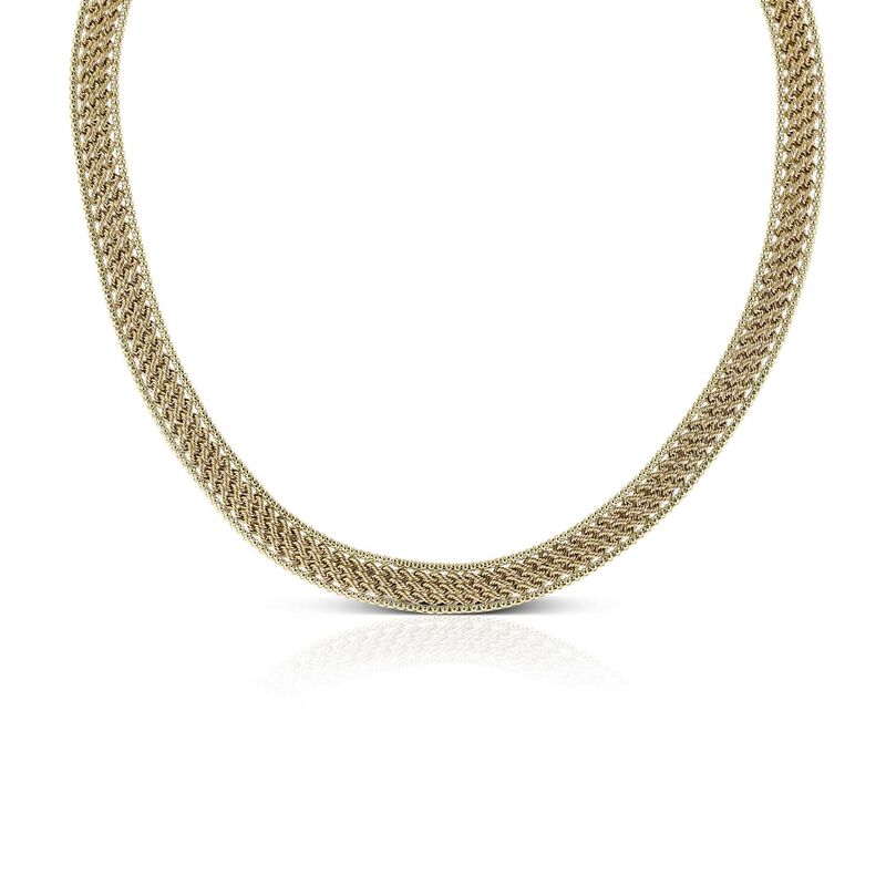 Toscano Triple Row Rope Necklace 14K image number 1