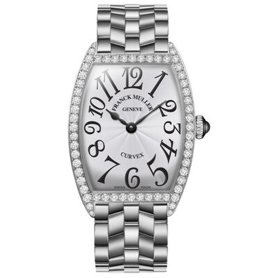 Franck Muller Cintrée Curvex Silver Dial Watch, 25mm x 35mm