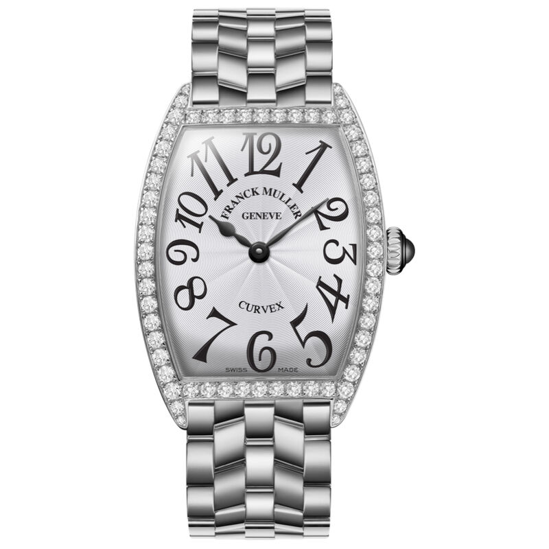 Franck Muller Cintr&eacute;e Curvex Silver Dial Watch, 25mm x 35mm image number 0
