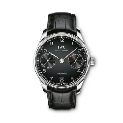 IWC Portugieser Automatic Black Dial Watch, 43.2mm