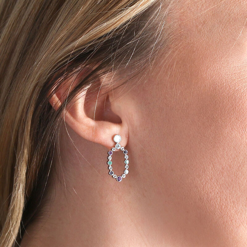 Lisa Bridge Scattered Gemstone Earrings image number 1