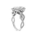 Fancy Shape Diamond Ring 18K, 2.02 ct. Center