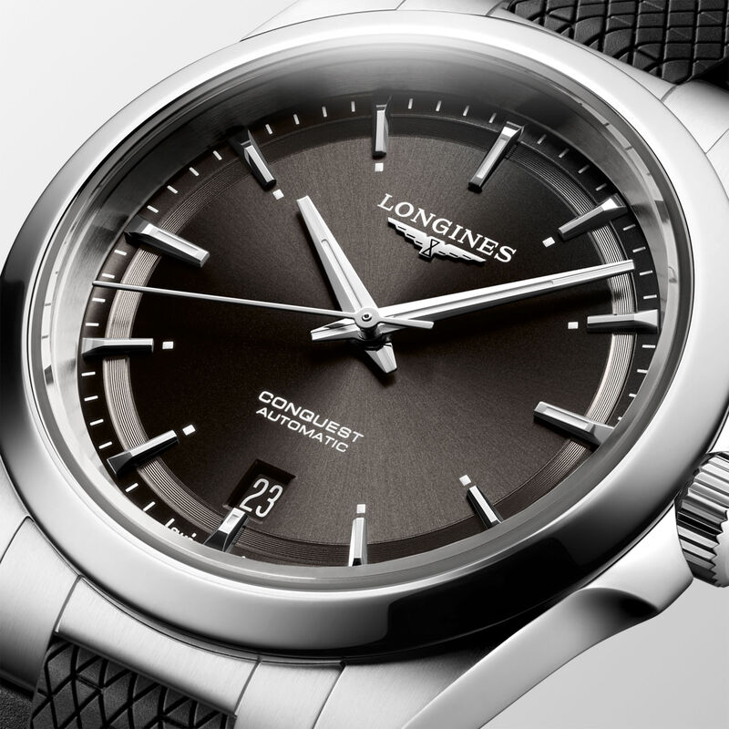 Longines Conquest Black Dial Watch, 38mm image number 3