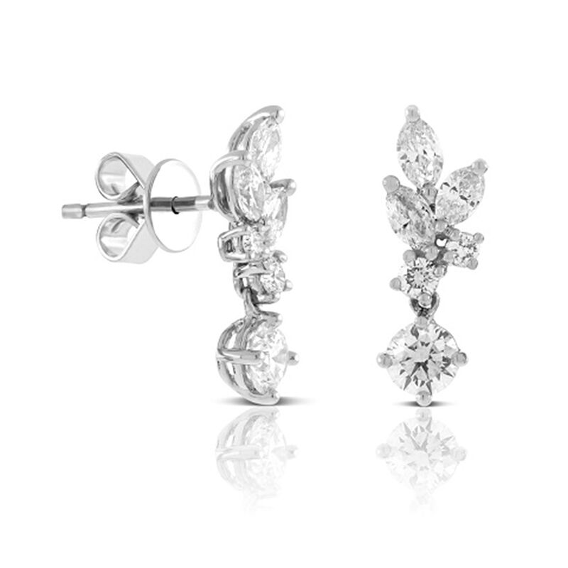 Ikuma Canadian Diamond Dangle Earrings 14K image number 1