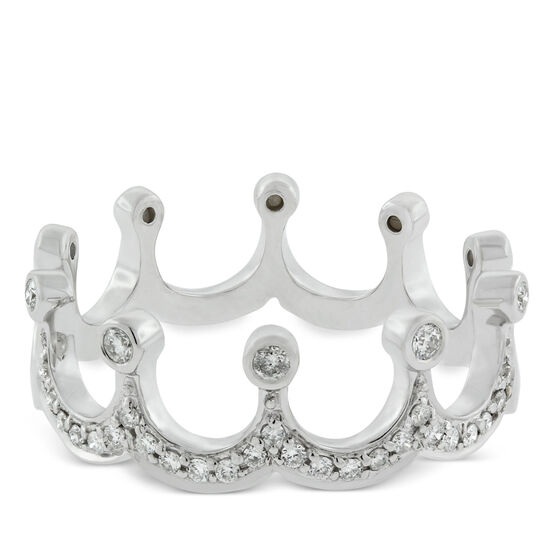 Diamond Crown Ring 14K