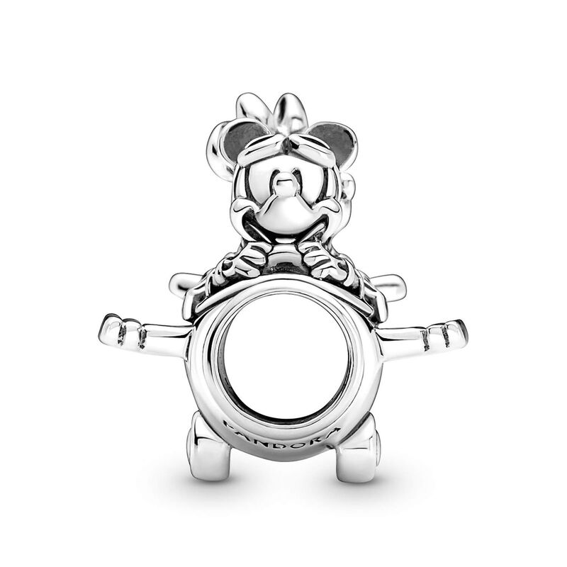 Pandora Disney Mickey Mouse & Minnie Mouse Airplane Charm image number 2