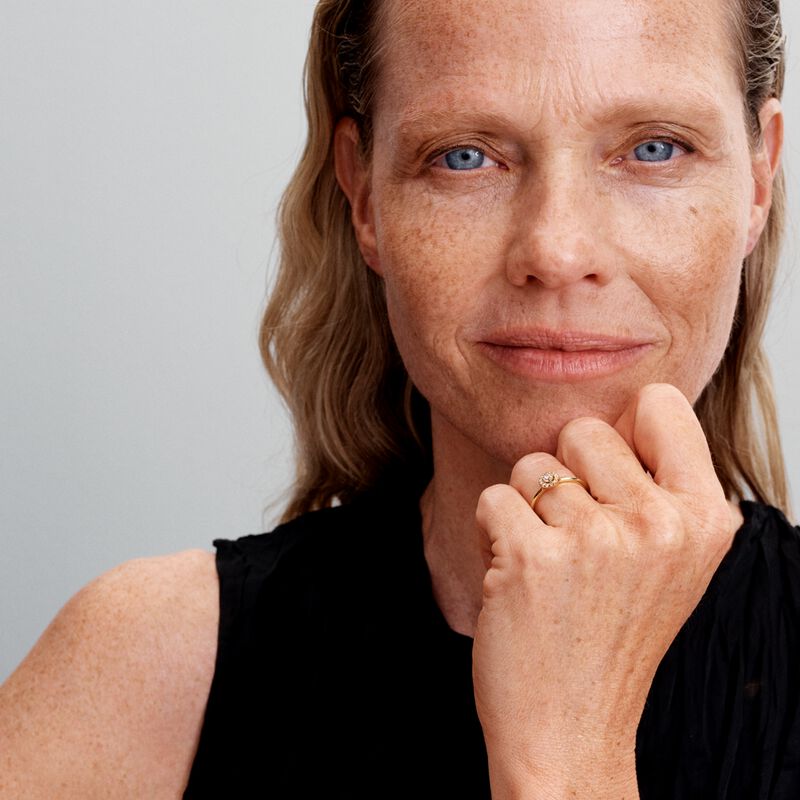 Pandora Round Pavé Halo Ring image number 2