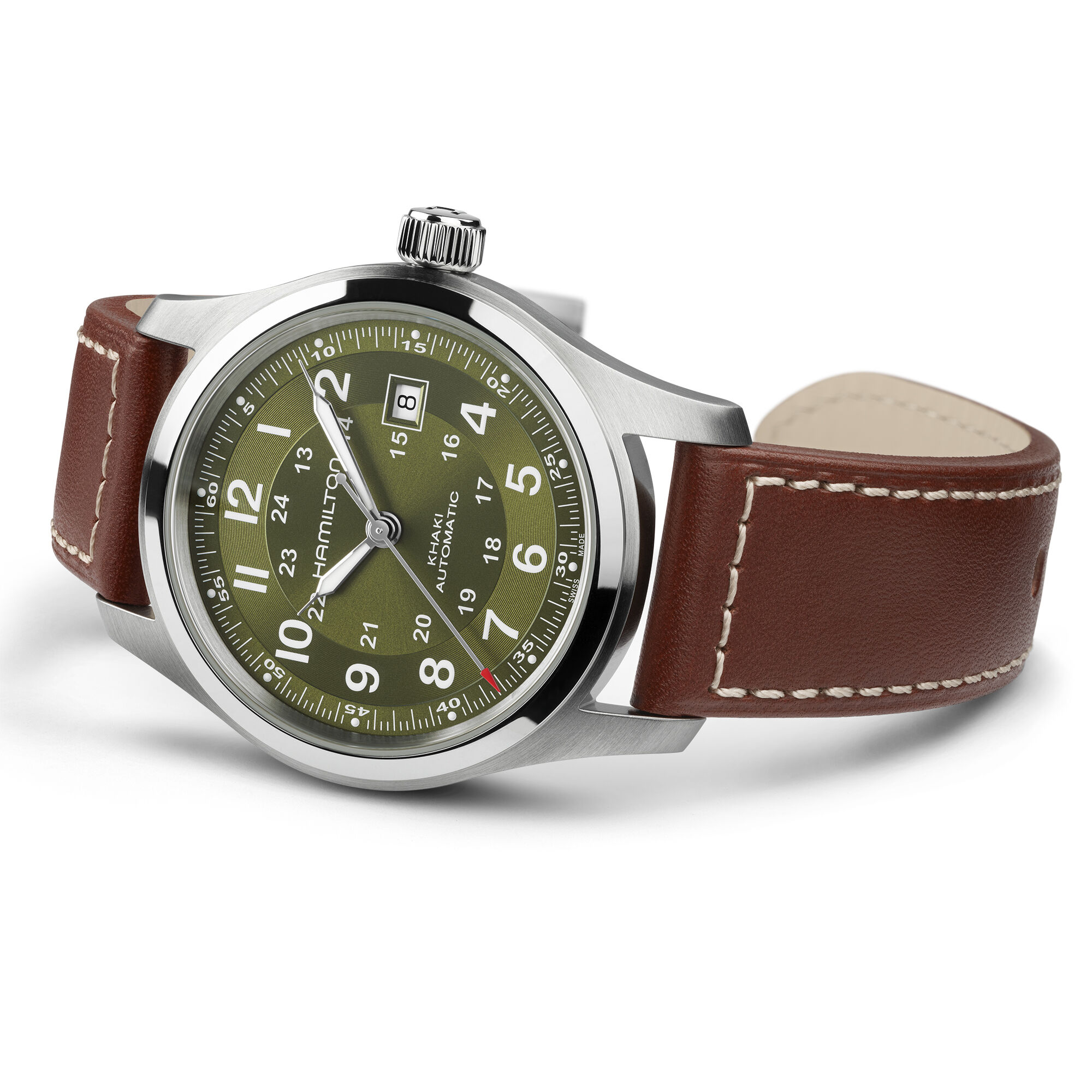 Hamilton Khaki Field Green Dial Watch, 42mm