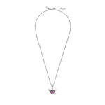 Pandora Pavé Heart & Angel Wings Crystal Necklace