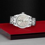 TUDOR Glamour Date+Day Watch Silver Dial Steel Bracelet, 39mm