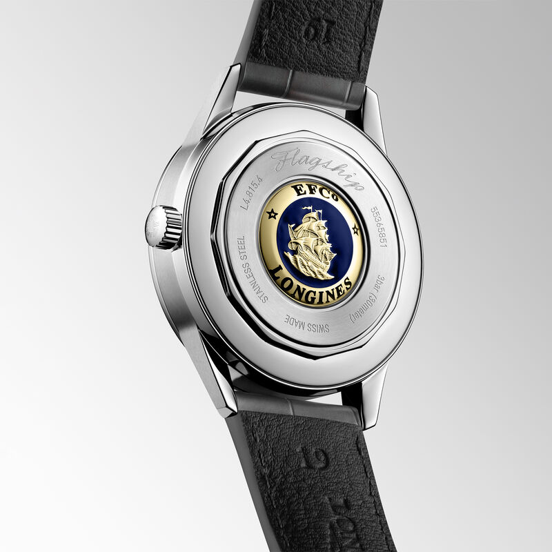 Longines Flagship Heritage Moonphase Silver Dial Watch, 38.5mm image number 2