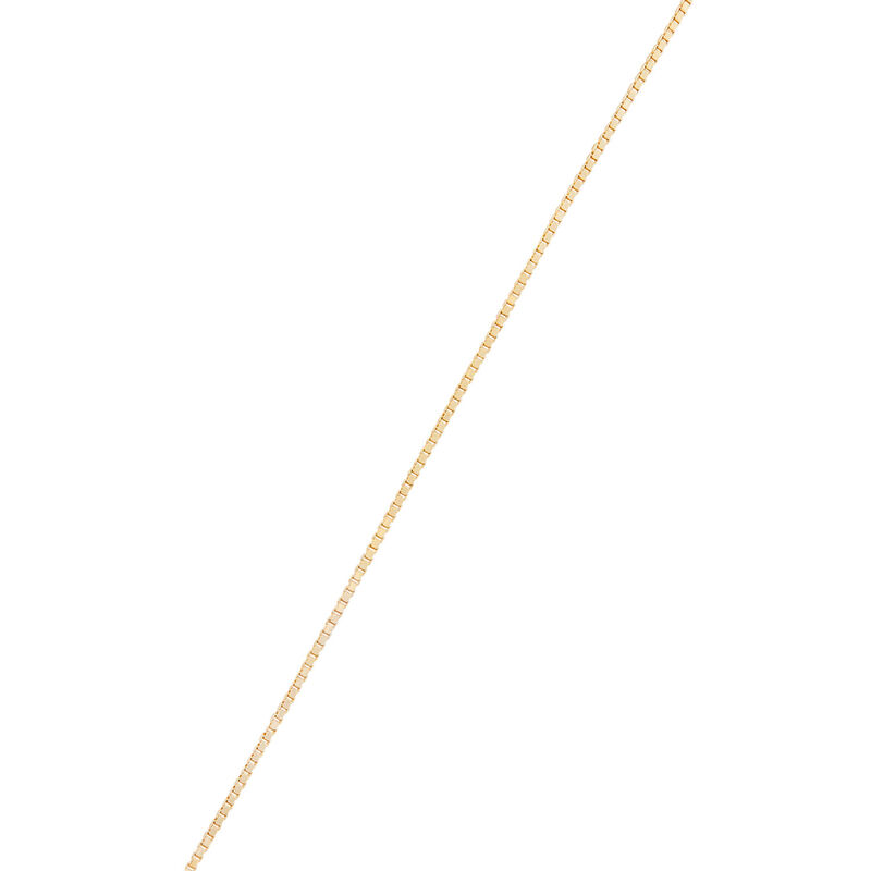 18-Inch Box Chain Necklace, 14K White Gold image number 1