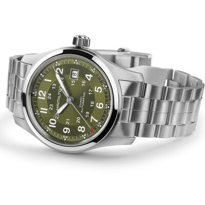 Hamilton Khaki Field Auto Green Dial Watch, 42mm