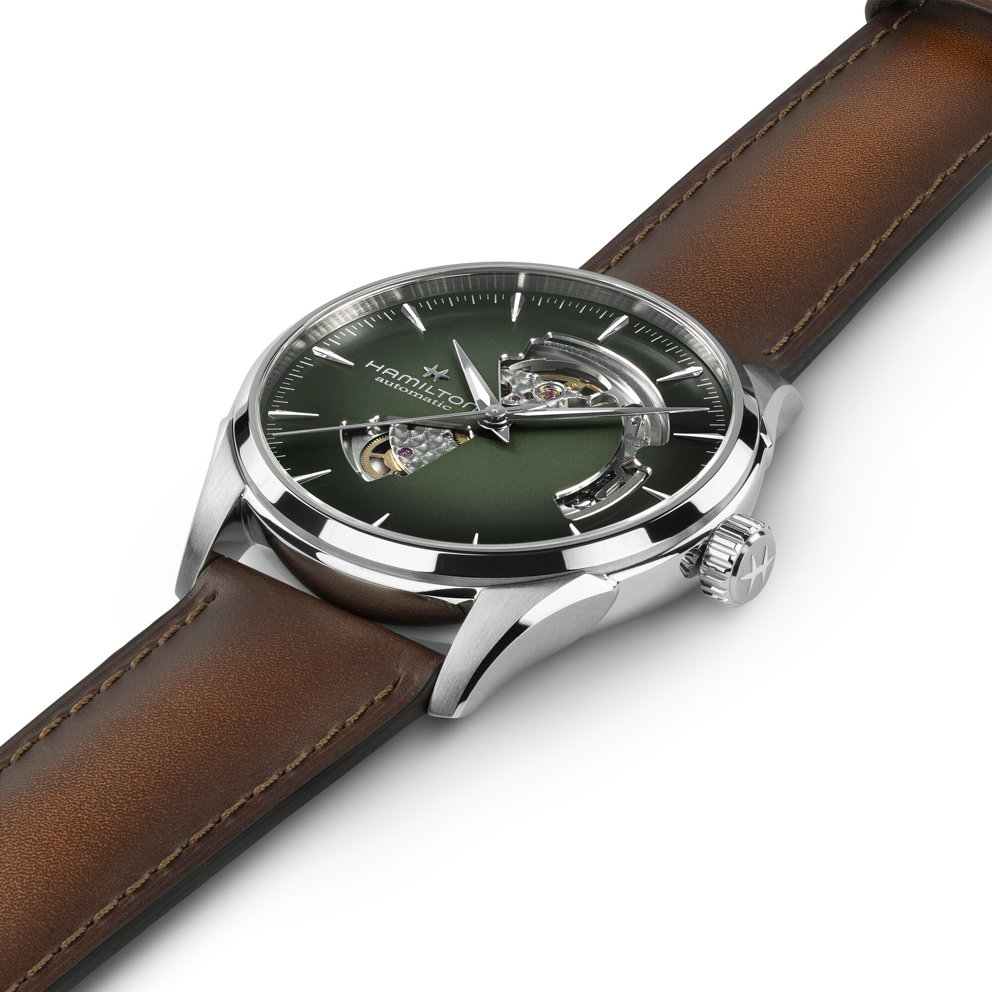 Hamilton Jazzmaster Open Heart Auto Green Dial Watch, 42mm