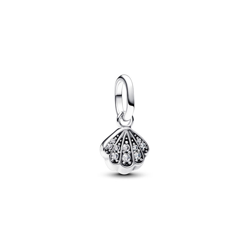 Pandora Sparkling Shell Mini Dangle Charm image number 0