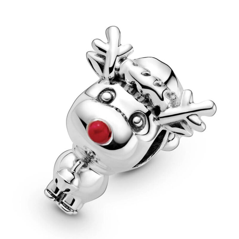 Pandora Red Nose Reindeer Enamel Charm image number 4