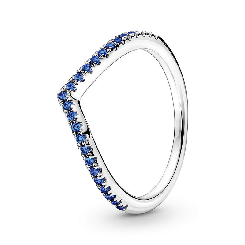 Pandora Timeless Wish Sparkling Blue Crystal Ring image number 0