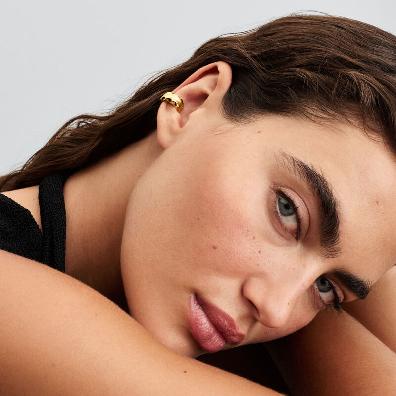 Pandora Rippled Ear Cuff image number 1