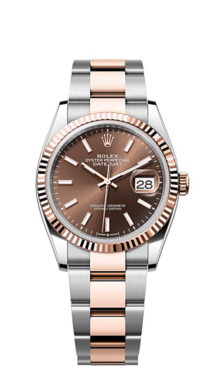Rolex Datejust 36 Datejust Oyster, 36 mm, Oystersteel and Everose gold - M126231-0044 at Ben Bridge