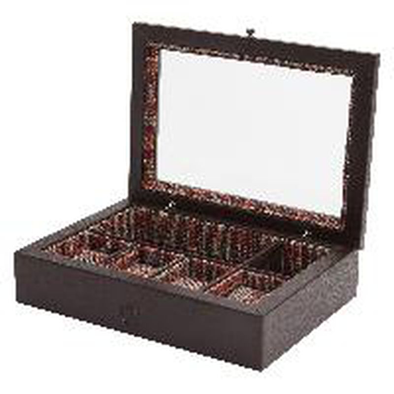 WOLF WM Brown 4 Piece Watch Accessory Box image number 0