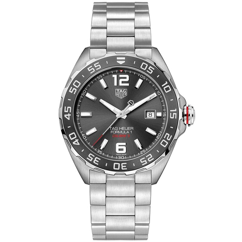 TAG Heuer Formula 1 Calibre 5 Automatic Mens Grey Steel Watch image number 0