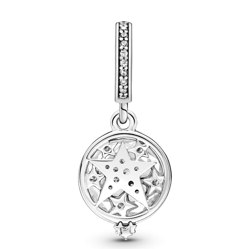 Pandora Magnified Star CZ Double Dangle Charm image number 2