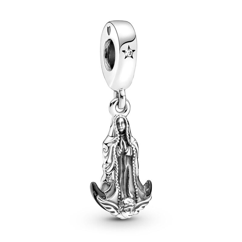 Pandora Virgin of Guadalupe Motif Enamel & CZ Dangle Charm image number 1