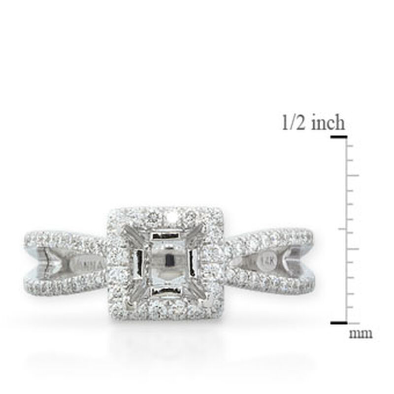 Diamond Semi-Mount Ring 14K image number 3