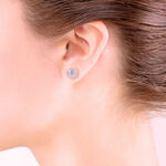 Freshwater Cultured Pearl Pink Stud Earrings 14K