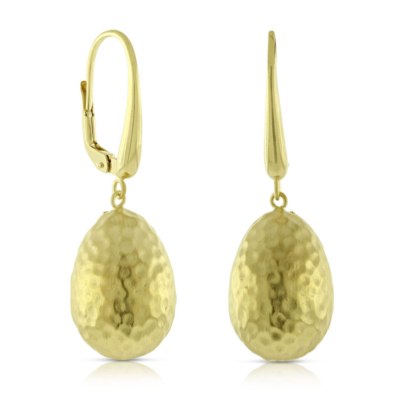 Toscano Hammered Bead Earrings 14K image number 0