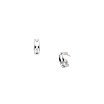 Mikimoto Akoya Cultured Pearl Hoop Earrings in 18K White Gold