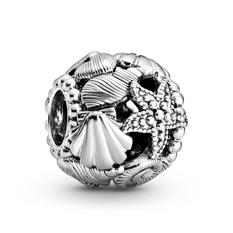 Pandora Openwork Starfish, Shells & Hearts Charm image number 1