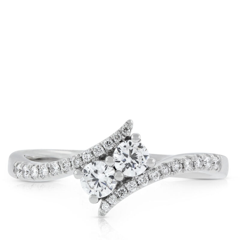 Ben Bridge Signature Diamond + Ever Us™ 2-Stone Diamond Ring 18K image number 1