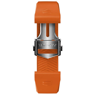 TAG Heuer Connected Calibre E4 42mm Orange Rubber Watch Strap