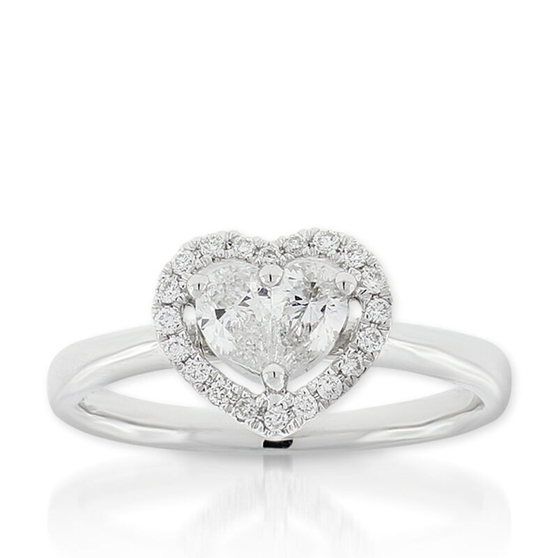 Diamond Heart Ring 14K