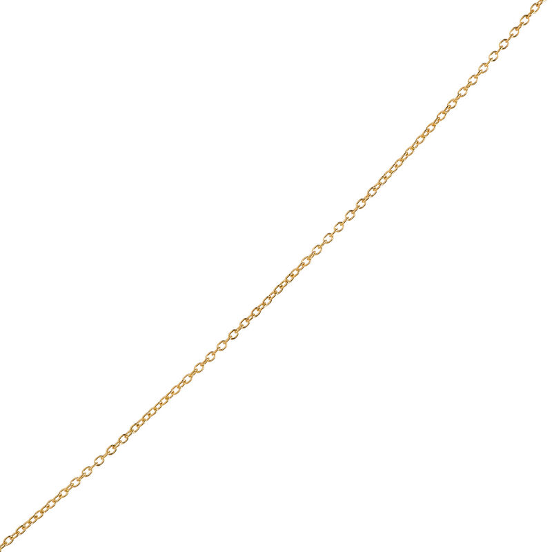 Classic Open Circle Diamond Pendant Necklace, 1 &frac12; Carat Total Weight, 14K Yellow Gold image number 3
