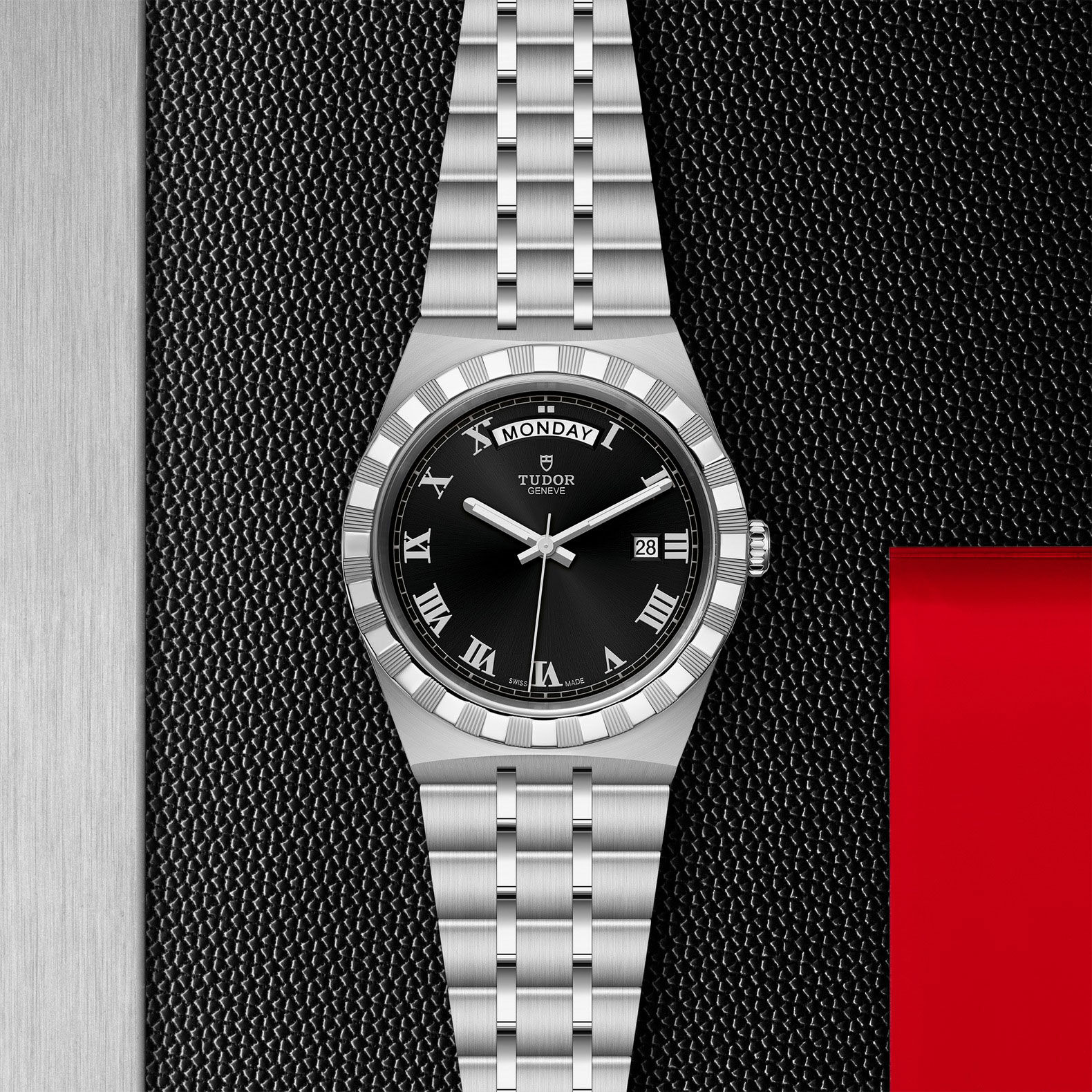 TUDOR  ロイヤル 41 自動巻き時計 ブラック TUDOR Royal Watch Black Dial, 41mm M28600-0003 Black