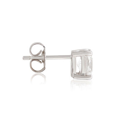 Oval Diamond Studs, 1 Carat Total Weight, 14K, White Gold