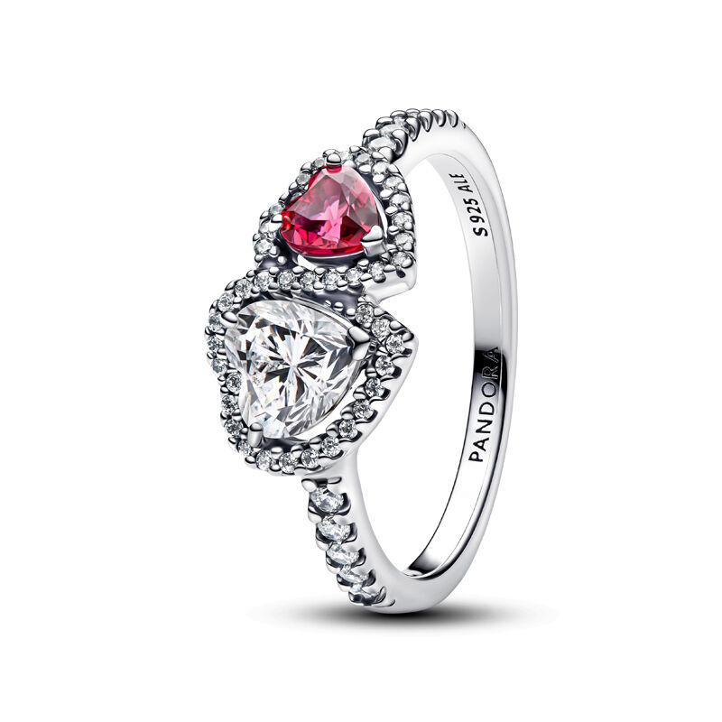 Pandora Halo Hearts Ring image number 1
