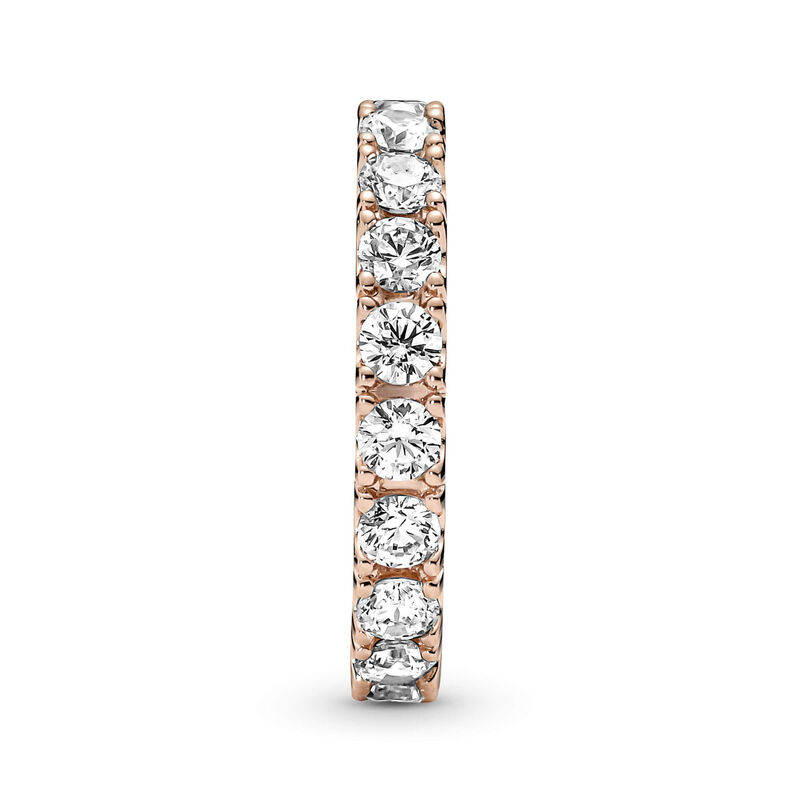 Pandora Sparkling Clear CZ Row Eternity Ring image number 2