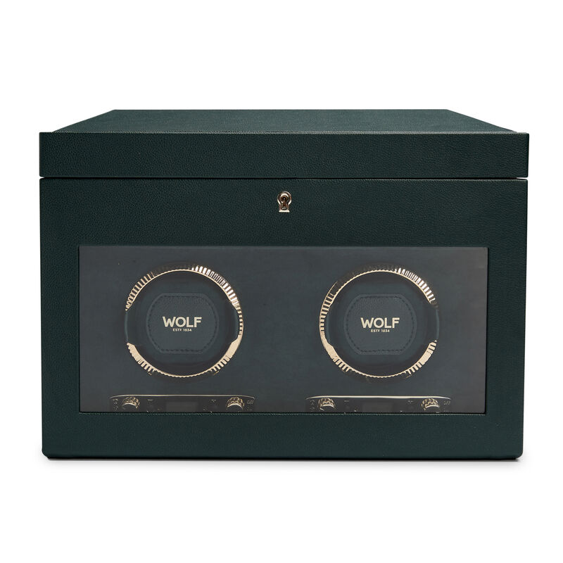 WOLF British Racing Double Watch Winder with Storage image number 1