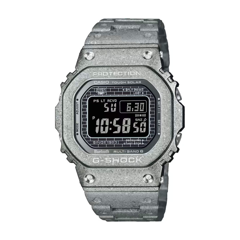G-Shock Full Metal Watch Digital Dial Silver-Tone Steel Bracelet, 49.3mm image number 0