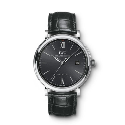 IWC Portofino Automatic Black Dial Watch, 40mm