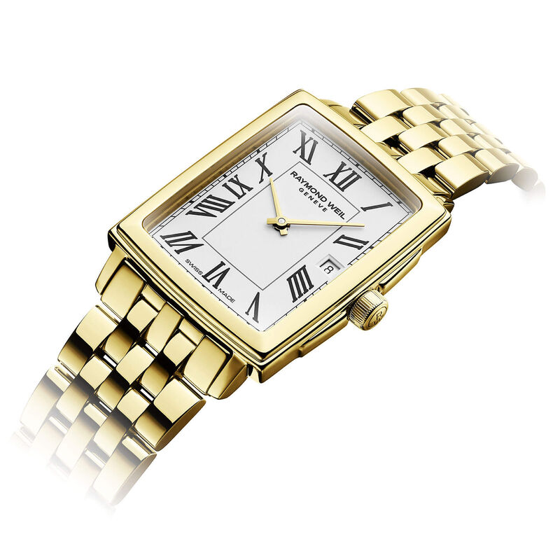 Raymond Weil Toccata Gold PVD White Dial Quartz Watch, 25x35mm image number 6
