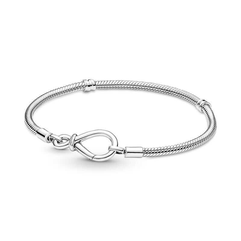 Pandora Moments Infinity Knot Snake Chain Bracelet image number 0