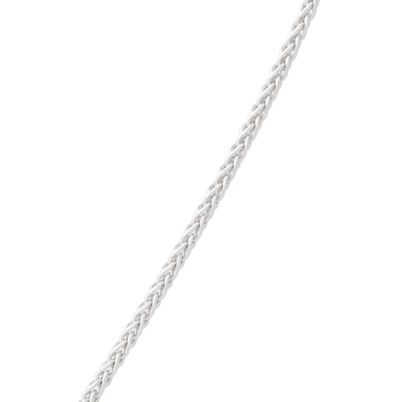 Round Wheat Chain in Silver, 18" image number 1